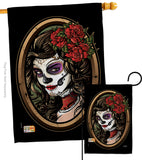 La Calavera Catrina - Halloween Fall Vertical Impressions Decorative Flags HG137086 Made In USA