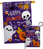 Happy Halloween - Halloween Fall Vertical Impressions Decorative Flags HG137237 Made In USA