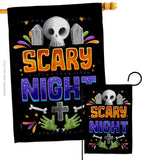 Scary Night - Halloween Fall Vertical Impressions Decorative Flags HG137296 Made In USA