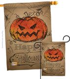 Happy Halloween - Halloween Fall Vertical Impressions Decorative Flags HG191023 Made In USA