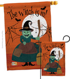 Witch is in! - Halloween Fall Vertical Impressions Decorative Flags HG191024 Made In USA