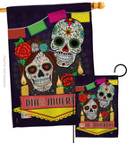 Dia de los Muertos - Halloween Fall Vertical Impressions Decorative Flags HG191029 Made In USA