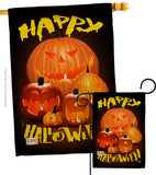 Halloween Pumpkin Patch - Halloween Fall Vertical Impressions Decorative Flags HG192125 Made In USA