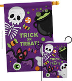 Trick ot Treat - Halloween Fall Vertical Impressions Decorative Flags HG192255 Made In USA