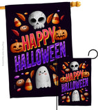 Halloween Treat - Halloween Fall Vertical Impressions Decorative Flags HG192285 Made In USA