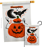 Pumpkins Night - Halloween Fall Vertical Impressions Decorative Flags HG192676 Made In USA