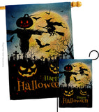 Graveyard Spooky - Halloween Fall Vertical Impressions Decorative Flags HG192692 Made In USA