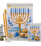 Jewish Festival - Hanukkah Winter Vertical Impressions Decorative Flags HG137325 Made In USA