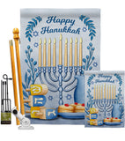 Happy Hanukkah - Hanukkah Winter Vertical Impressions Decorative Flags HG137326 Made In USA