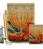 Light Of Hanukkah - Hanukkah Winter Vertical Impressions Decorative Flags HG192722 Made In USA