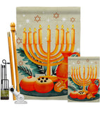 Light Of Hanukkah - Hanukkah Winter Vertical Impressions Decorative Flags HG192722 Made In USA