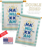 Jewish Festival - Hanukkah Winter Vertical Impressions Decorative Flags HG114229 Made In USA