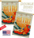 Light Of Hanukkah - Hanukkah Winter Vertical Impressions Decorative Flags HG192722 Made In USA