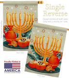 Light Of Hanukkah - Hanukkah Winter Vertical Impressions Decorative Flags HG192722 Made In USA