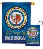 Celebratory Hanukkah - Hanukkah Winter Vertical Impressions Decorative Flags HG130430 Made In USA