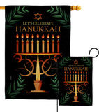 Celebrate Hanukkah - Hanukkah Winter Vertical Impressions Decorative Flags HG190011 Made In USA