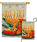 Light Of Hanukkah - Hanukkah Winter Vertical Impressions Decorative Flags HG192722 Made In USA