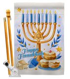 Jewish Festival - Hanukkah Winter Vertical Impressions Decorative Flags HG137325 Made In USA