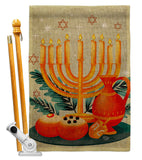 Light Of Hanukkah - Hanukkah Winter Vertical Impressions Decorative Flags HG192722 Made In USA