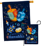 Festival Of Lights - Hanukkah Winter Vertical Impressions Decorative Flags HG114228 Made In USA