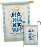 Jewish Festival - Hanukkah Winter Vertical Impressions Decorative Flags HG114229 Made In USA