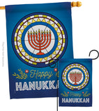 Celebratory Hanukkah - Hanukkah Winter Vertical Impressions Decorative Flags HG130430 Made In USA