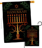 Celebrate Hanukkah - Hanukkah Winter Vertical Impressions Decorative Flags HG190011 Made In USA