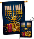 Jewish Festival - Hanukkah Winter Vertical Impressions Decorative Flags HG192313 Made In USA