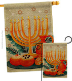 Light Of Hanukkah - Hanukkah Winter Vertical Impressions Decorative Flags HG192722 Made In USA