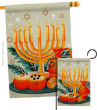Light Of Hanukkah - Hanukkah Winter Vertical Impressions Decorative Flags HG192722 Made In USA