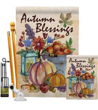 Autumn Blessings - Harvest & Autumn Fall Vertical Impressions Decorative Flags HG113006 Made In USA