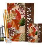 Autumn Leaves - Harvest & Autumn Fall Vertical Impressions Decorative Flags HG113082 Made In USA