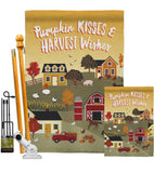 Harvest Village - Harvest & Autumn Fall Vertical Impressions Decorative Flags HG113098 Made In USA