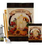 Autumn Candles - Harvest & Autumn Fall Vertical Impressions Decorative Flags HG113114 Made In USA