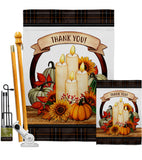 Autumn Candles - Harvest & Autumn Fall Vertical Impressions Decorative Flags HG113114 Made In USA