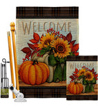 Pumpkin Bouquet - Harvest & Autumn Fall Vertical Impressions Decorative Flags HG113117 Made In USA