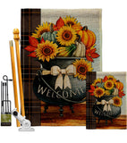 Autumn Fresh Pot - Harvest & Autumn Fall Vertical Impressions Decorative Flags HG113118 Made In USA