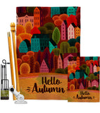 Autumn Calling - Harvest & Autumn Fall Vertical Impressions Decorative Flags HG130288 Made In USA