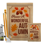 Wonderful Autumn - Harvest & Autumn Fall Vertical Impressions Decorative Flags HG137113 Made In USA