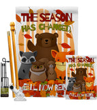Fall Now Reins - Harvest & Autumn Fall Vertical Impressions Decorative Flags HG137127 Made In USA