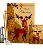 Autumn Deer - Harvest & Autumn Fall Vertical Impressions Decorative Flags HG137626 Made In USA