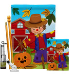 Harvest Scarecrow  - Harvest & Autumn Fall Vertical Impressions Decorative Flags HG192231 Made In USA