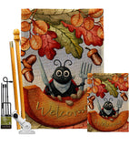 Hungry Ladybug - Harvest & Autumn Fall Vertical Impressions Decorative Flags HG192671 Made In USA