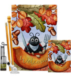 Hungry Ladybug - Harvest & Autumn Fall Vertical Impressions Decorative Flags HG192671 Made In USA