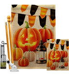 Halloween Lantern - Harvest & Autumn Fall Vertical Impressions Decorative Flags HG192680 Made In USA