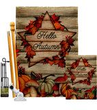 Autumn Farmhouse - Harvest & Autumn Fall Vertical Impressions Decorative Flags HG192704 Made In USA