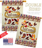 Birds Autumn - Harvest & Autumn Fall Vertical Impressions Decorative Flags HG113003 Made In USA