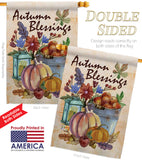 Autumn Blessings - Harvest & Autumn Fall Vertical Impressions Decorative Flags HG113006 Made In USA