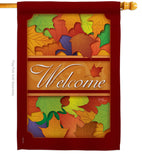 Autumn - Harvest & Autumn Fall Vertical Impressions Decorative Flags HG113035 Imported