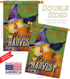 Happy Harvest Scarecrow - Harvest & Autumn Fall Vertical Impressions Decorative Flags HG113080 Made In USA